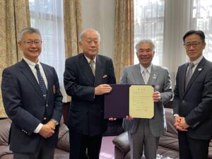 「同志社創立150周年記念事業　新島襄アニメ」に寄付をしました